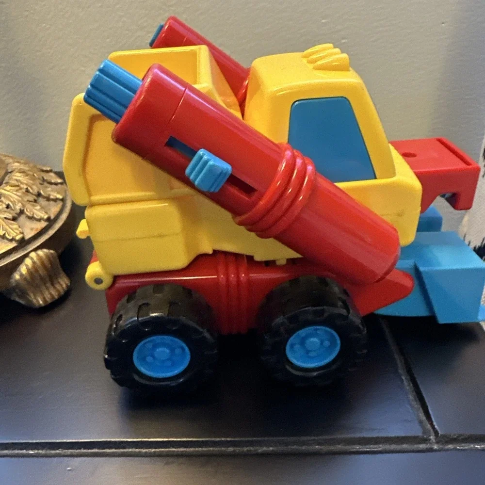 Playskool Silver Face My First Transfomer Dump Truck 1986 Vintage Transformer